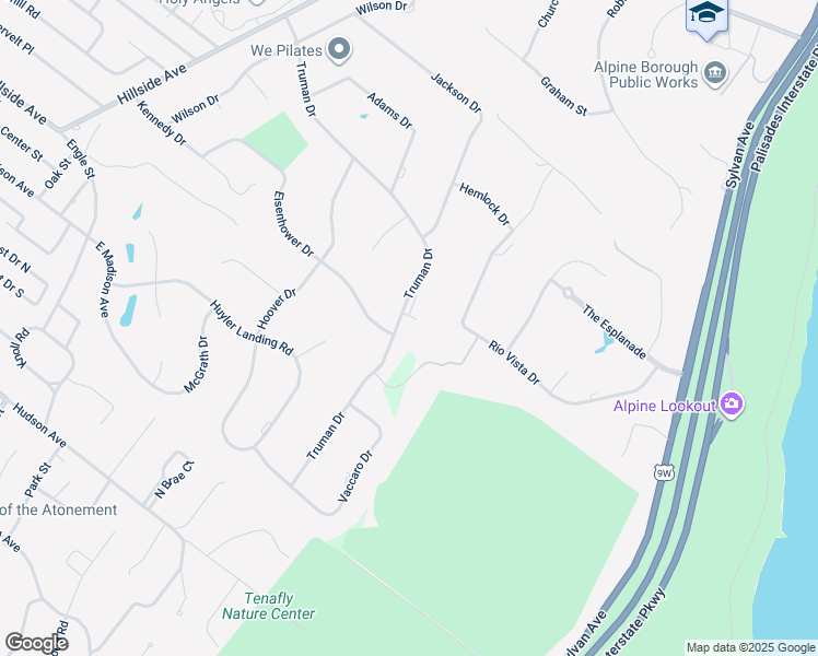 map of restaurants, bars, coffee shops, grocery stores, and more near 180 Truman Drive in Cresskill