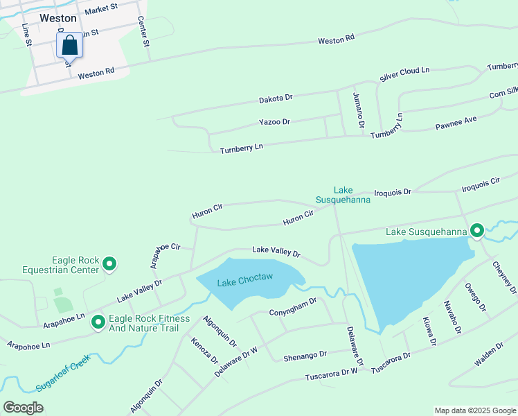 map of restaurants, bars, coffee shops, grocery stores, and more near 28 Huron Circle in Hazleton