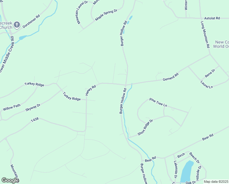 map of restaurants, bars, coffee shops, grocery stores, and more near 420 Haney Road in Kunkletown