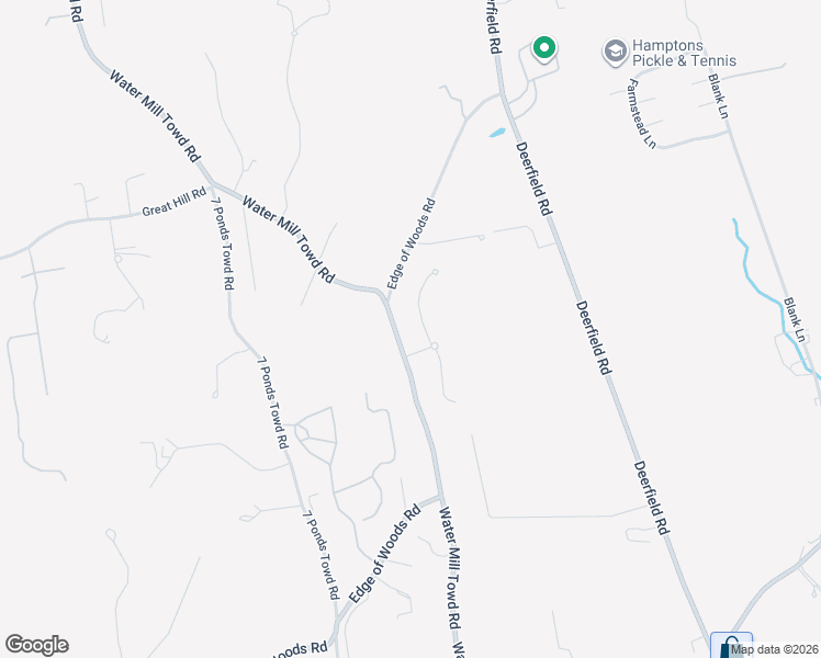 map of restaurants, bars, coffee shops, grocery stores, and more near 266 Water Mill Towd Road in Water Mill