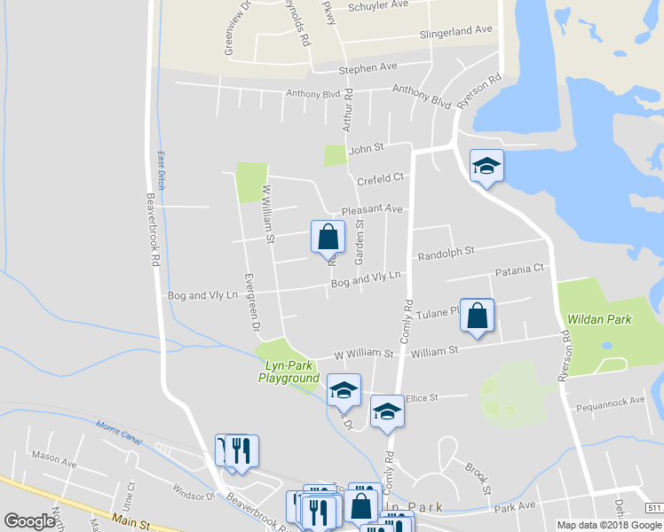 map of restaurants, bars, coffee shops, grocery stores, and more near 6 Rose Street in Lincoln Park