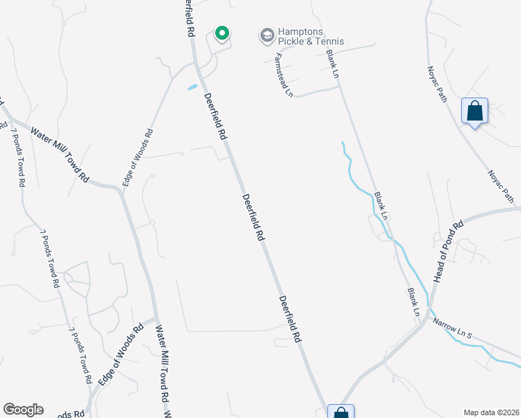 map of restaurants, bars, coffee shops, grocery stores, and more near 993 Deerfield Road in Water Mill