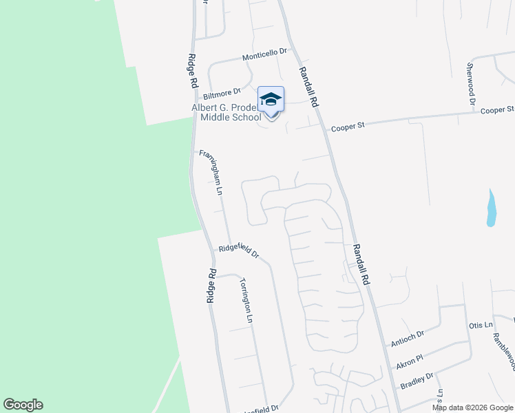 map of restaurants, bars, coffee shops, grocery stores, and more near 483 Leisure Drive in Ridge