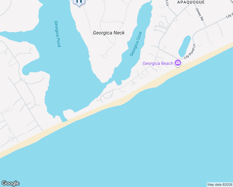 map of restaurants, bars, coffee shops, grocery stores, and more near 63 West End Avenue in East Hampton