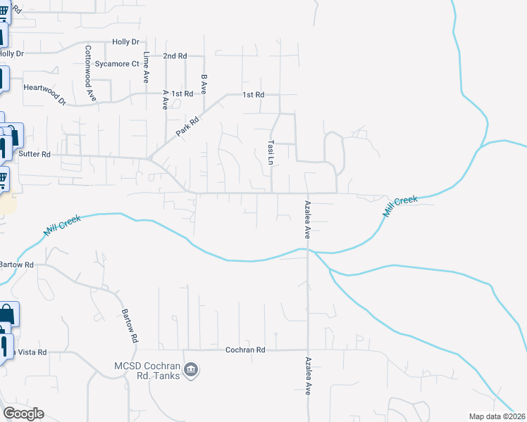 map of restaurants, bars, coffee shops, grocery stores, and more near 1545 Sharon Avenue in McKinleyville