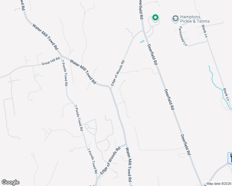 map of restaurants, bars, coffee shops, grocery stores, and more near 266 Water Mill Towd Road in Water Mill