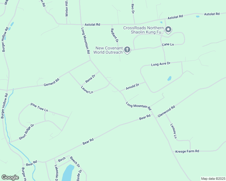 map of restaurants, bars, coffee shops, grocery stores, and more near 108 Gary Lane in Effort