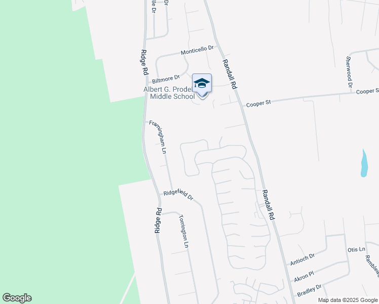 map of restaurants, bars, coffee shops, grocery stores, and more near 483 Leisure Drive in Ridge