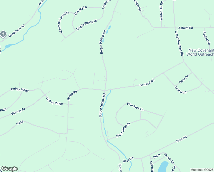 map of restaurants, bars, coffee shops, grocery stores, and more near 437 Gernerd Road in Kunkletown