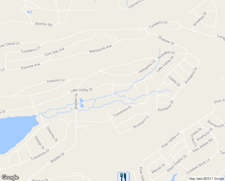 map of restaurants, bars, coffee shops, grocery stores, and more near Calumet Circle in Luzerne County