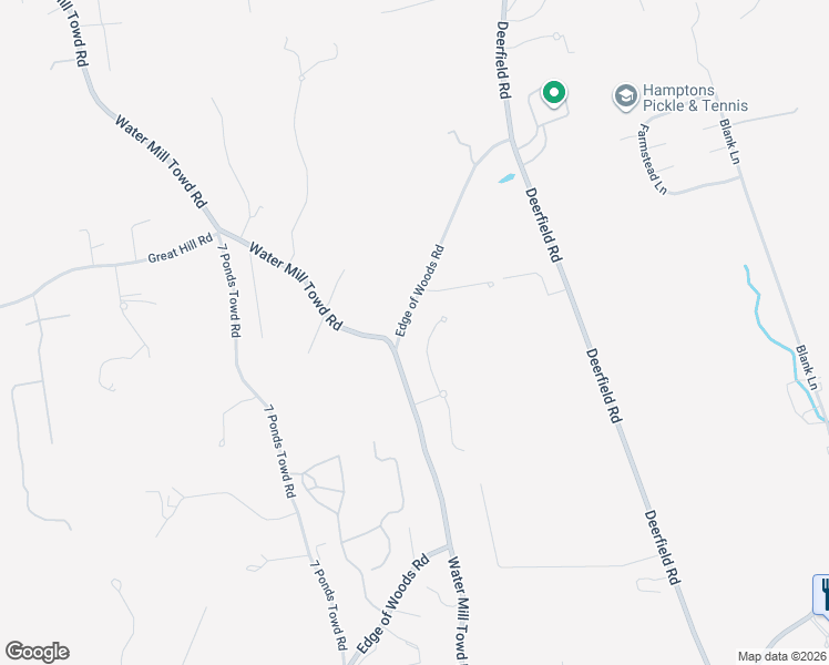 map of restaurants, bars, coffee shops, grocery stores, and more near 750 Edge of Woods Road in Water Mill