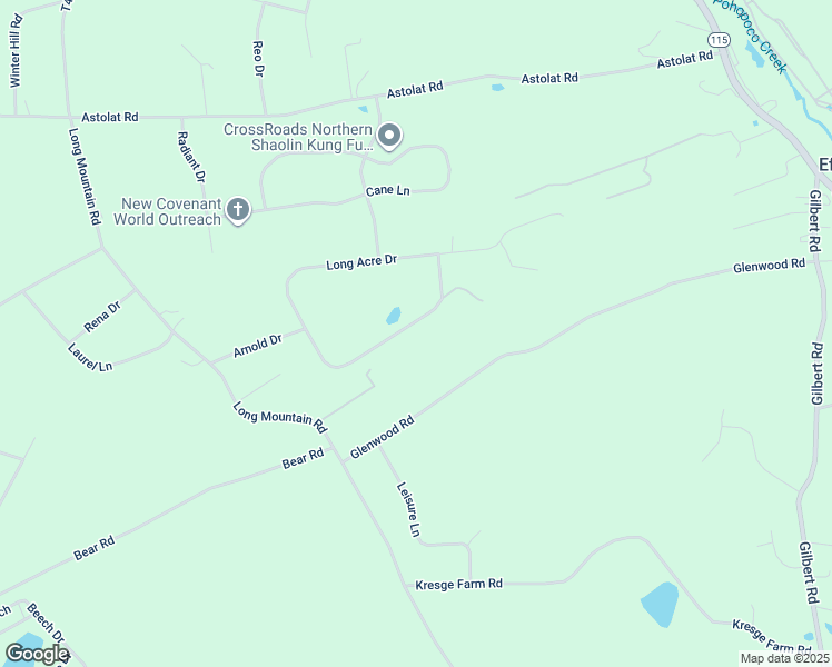 map of restaurants, bars, coffee shops, grocery stores, and more near 2554 Mount Clay Drive in Effort
