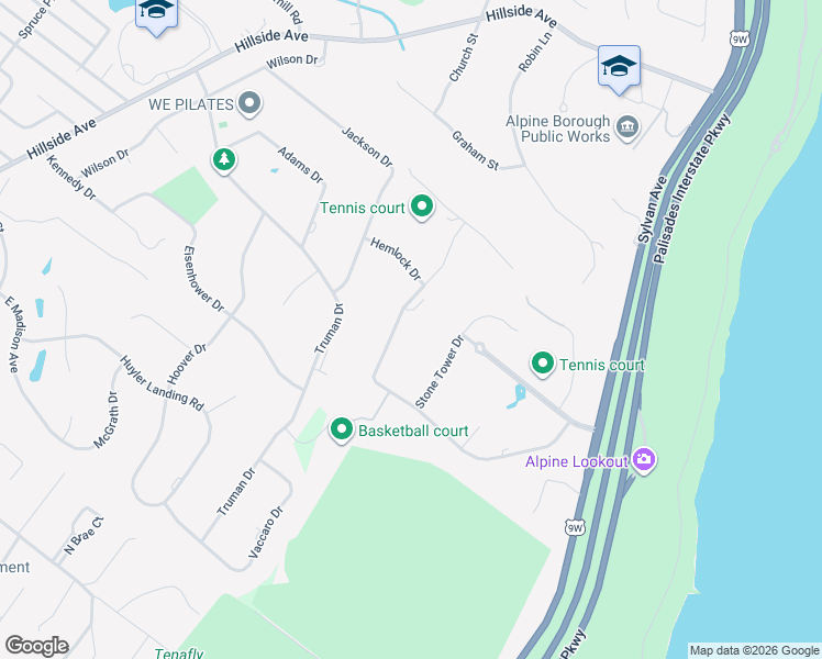 map of restaurants, bars, coffee shops, grocery stores, and more near 48 Rio Vista Drive in Alpine