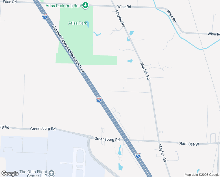 map of restaurants, bars, coffee shops, grocery stores, and more near 2751 Byron Drive in North Canton