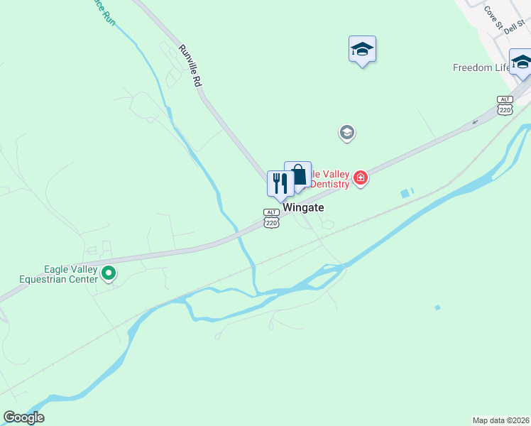 map of restaurants, bars, coffee shops, grocery stores, and more near 864 South Eagle Valley Road in Bellefonte