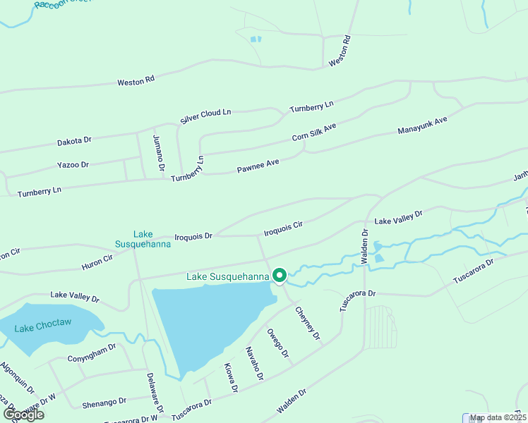 map of restaurants, bars, coffee shops, grocery stores, and more near Iroquois Circle in Luzerne County