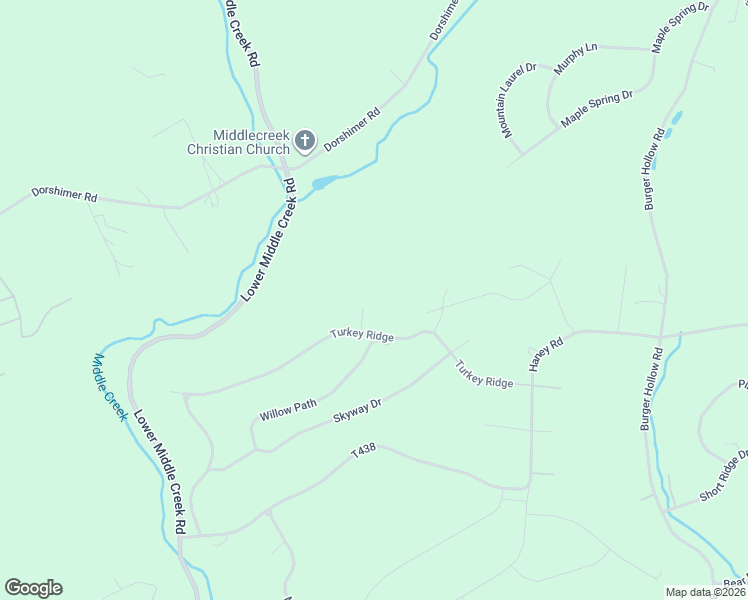 map of restaurants, bars, coffee shops, grocery stores, and more near Sparrow Way in Kunkletown