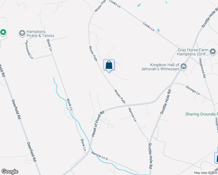 map of restaurants, bars, coffee shops, grocery stores, and more near 102 Noyac Path in Water Mill
