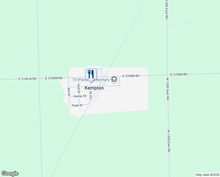 map of restaurants, bars, coffee shops, grocery stores, and more near 104 Main Street in Kempton
