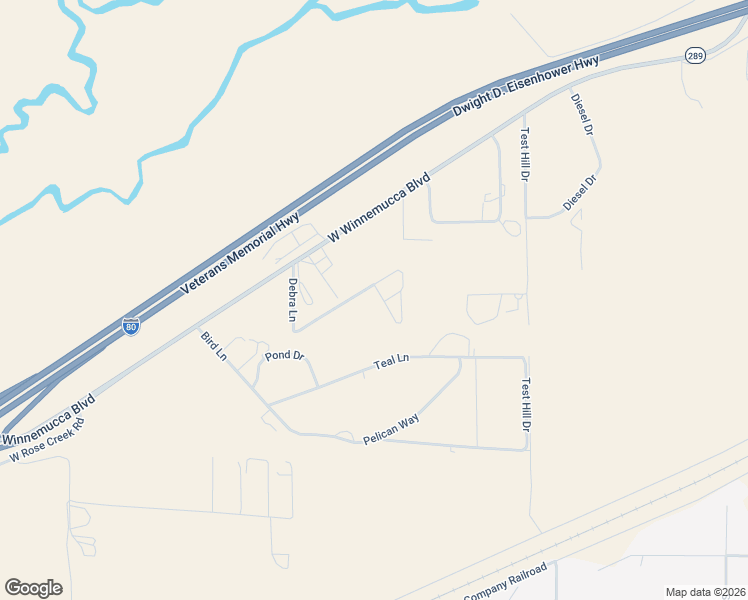 map of restaurants, bars, coffee shops, grocery stores, and more near 4440 Debra Lane in Winnemucca