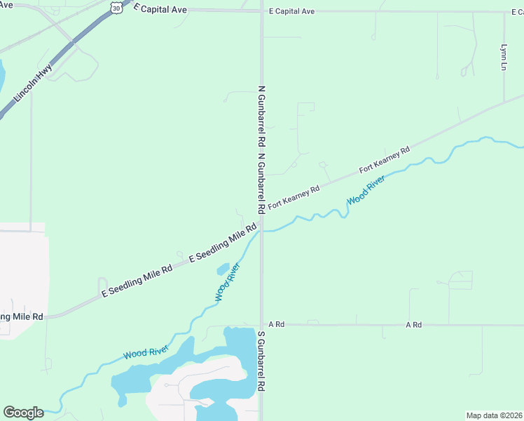 map of restaurants, bars, coffee shops, grocery stores, and more near 4800 Fort Kearney Road in Grand Island