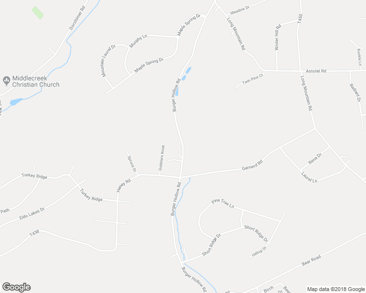 map of restaurants, bars, coffee shops, grocery stores, and more near Burger Hollow Road in Monroe County
