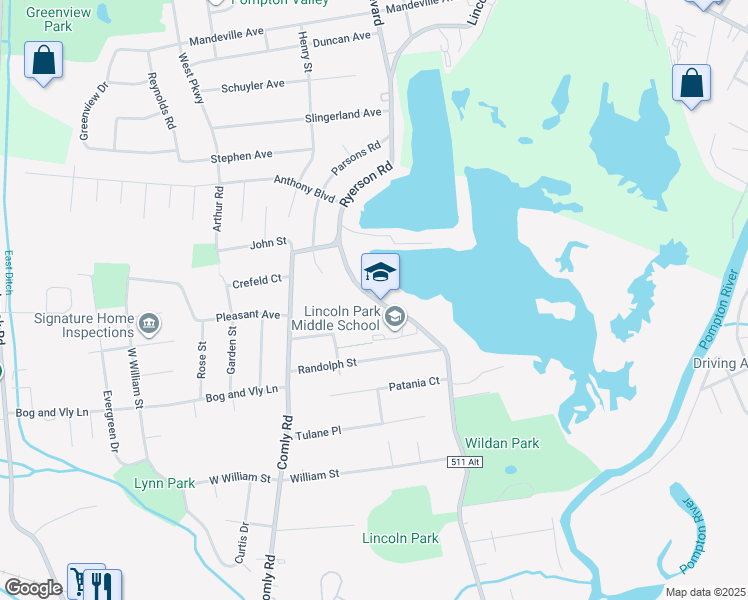 map of restaurants, bars, coffee shops, grocery stores, and more near 90 Ryerson Road in Lincoln Park