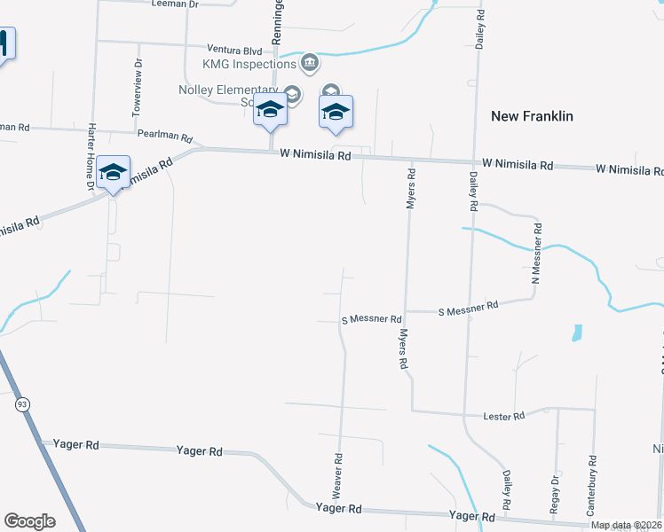 map of restaurants, bars, coffee shops, grocery stores, and more near 5766 Weaver Road in Akron