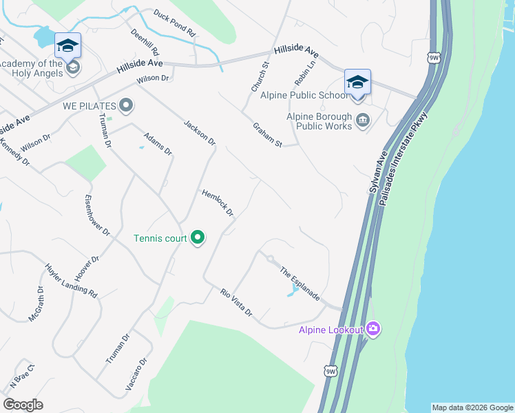 map of restaurants, bars, coffee shops, grocery stores, and more near 60 Rio Vista Drive in Alpine