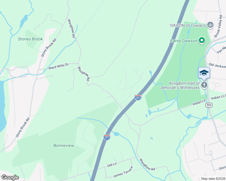 map of restaurants, bars, coffee shops, grocery stores, and more near 119 Waughaw Road in Montville