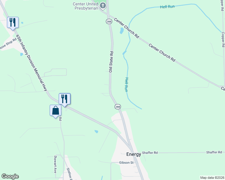 map of restaurants, bars, coffee shops, grocery stores, and more near 1018 Old State Road in New Castle