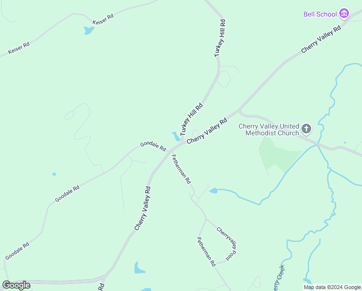 map of restaurants, bars, coffee shops, grocery stores, and more near 5988 Cherry Valley Road in Stroudsburg