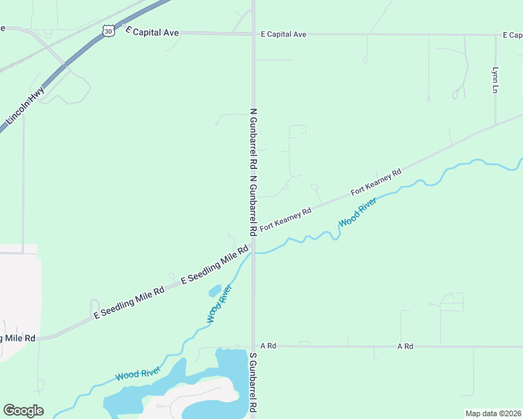 map of restaurants, bars, coffee shops, grocery stores, and more near 4800-4968 Fort Kearney Road in Grand Island