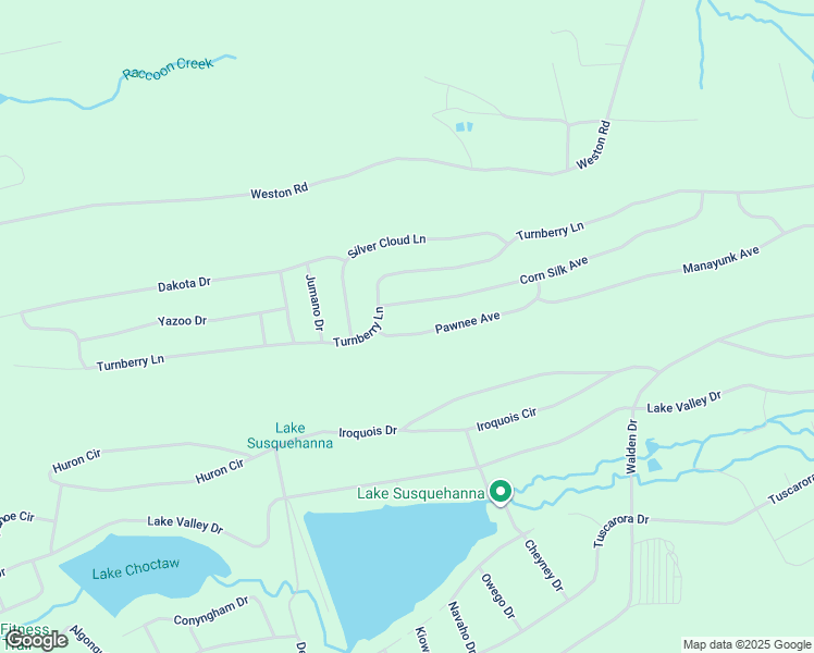 map of restaurants, bars, coffee shops, grocery stores, and more near Pawnee Avenue in Hazleton