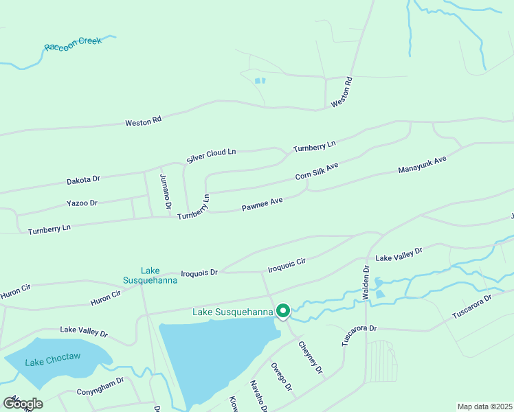 map of restaurants, bars, coffee shops, grocery stores, and more near Pawnee Avenue in Hazleton