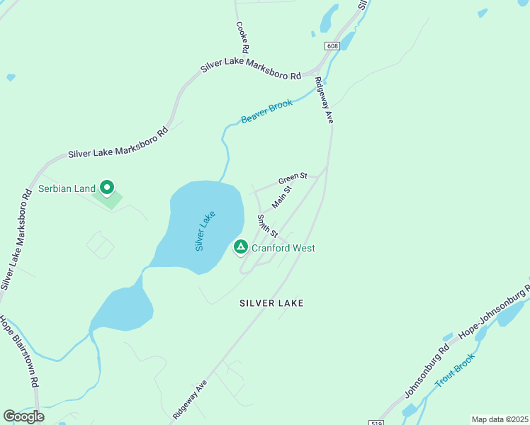 map of restaurants, bars, coffee shops, grocery stores, and more near 36 Smith Street in Blairstown