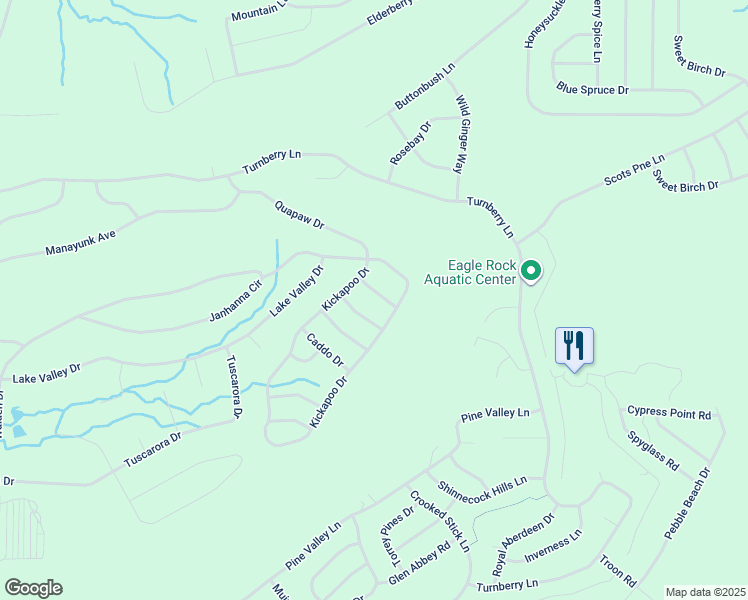 map of restaurants, bars, coffee shops, grocery stores, and more near Cherokee Drive in Luzerne County