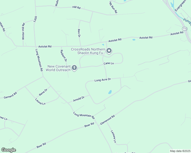 map of restaurants, bars, coffee shops, grocery stores, and more near 2243 Long Acre Drive in Effort