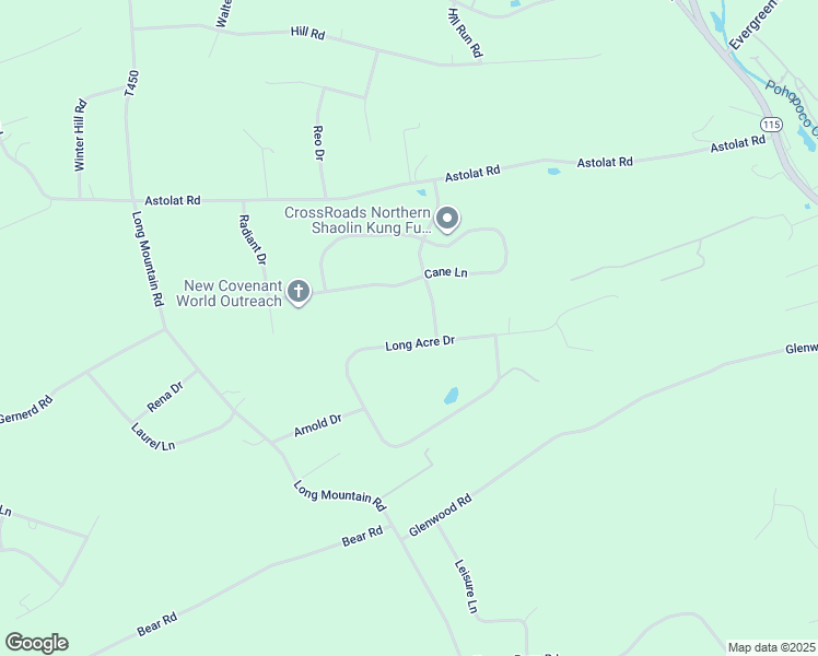 map of restaurants, bars, coffee shops, grocery stores, and more near 2251 Long Acre Drive in Effort