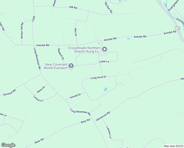 map of restaurants, bars, coffee shops, grocery stores, and more near 2243 Long Acre Drive in Effort