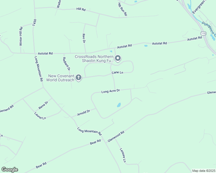 map of restaurants, bars, coffee shops, grocery stores, and more near 2251 Long Acre Drive in Effort