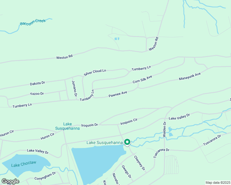 map of restaurants, bars, coffee shops, grocery stores, and more near Pawnee Avenue in Hazleton