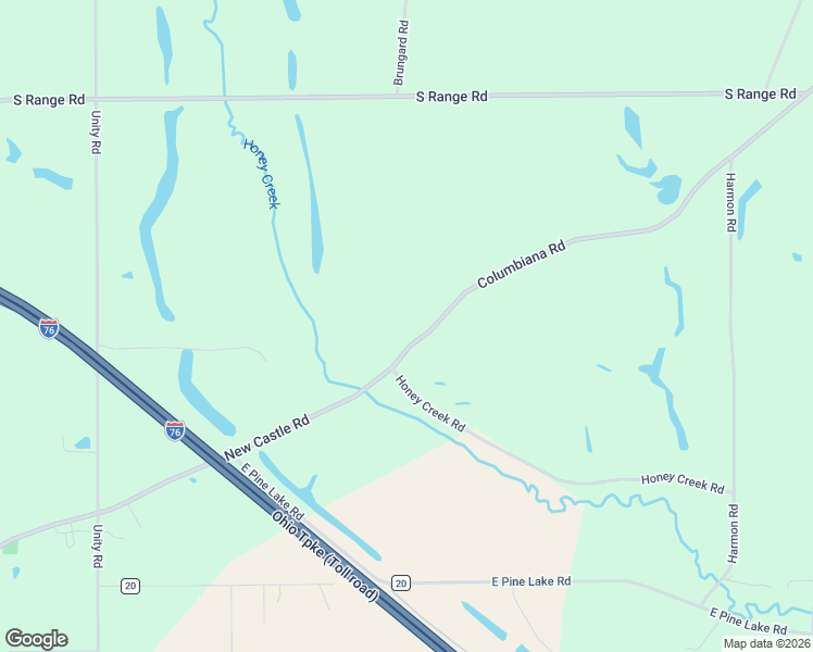 map of restaurants, bars, coffee shops, grocery stores, and more near 4635 Columbiana Road in New Springfield