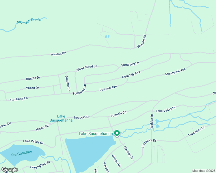 map of restaurants, bars, coffee shops, grocery stores, and more near Pawnee Avenue in Hazleton