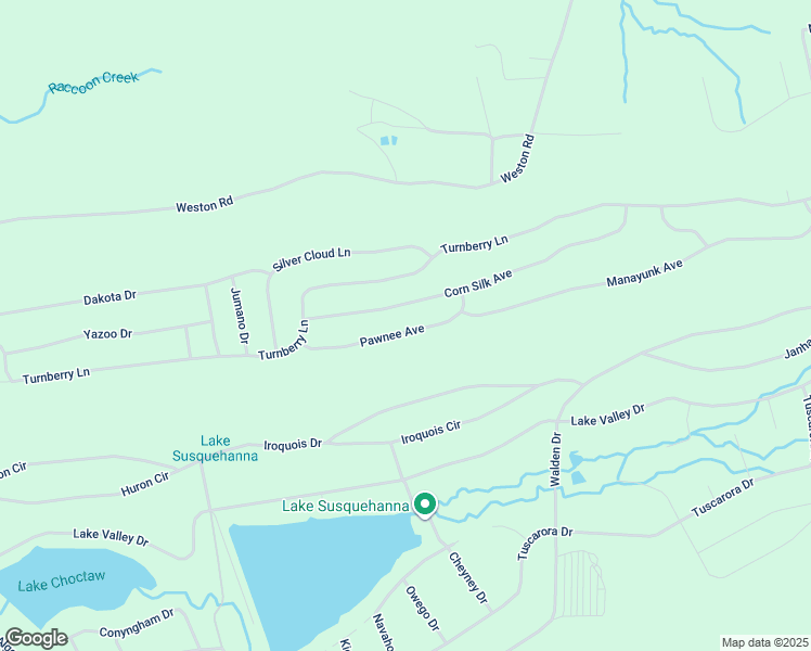 map of restaurants, bars, coffee shops, grocery stores, and more near Pawnee Avenue in Hazleton