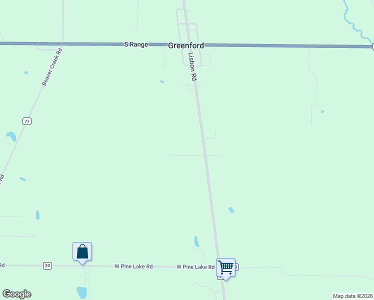 map of restaurants, bars, coffee shops, grocery stores, and more near 12492 Lisbon Road in Salem