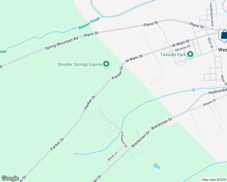 map of restaurants, bars, coffee shops, grocery stores, and more near 244 Packer Drive in Weatherly