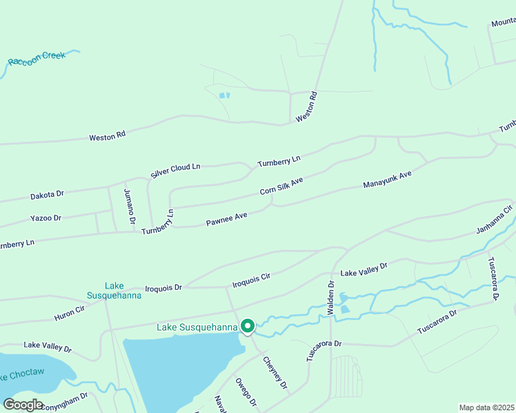 map of restaurants, bars, coffee shops, grocery stores, and more near Pawnee Avenue in Hazleton