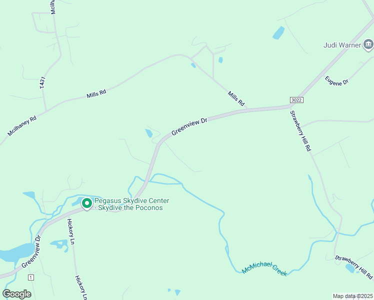 map of restaurants, bars, coffee shops, grocery stores, and more near 125 Van Buskirk Drive in Saylorsburg
