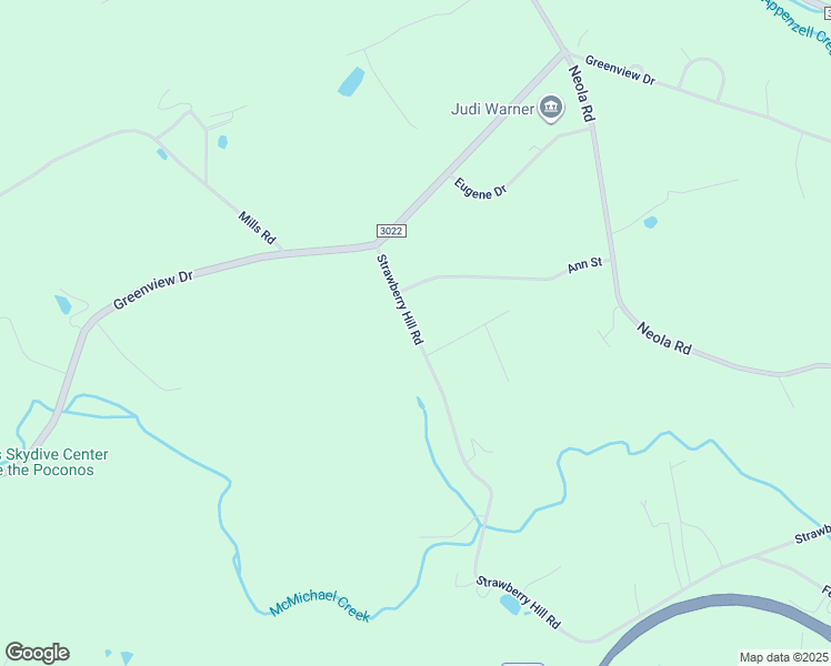 map of restaurants, bars, coffee shops, grocery stores, and more near 276 Strawberry Hill Road in Saylorsburg